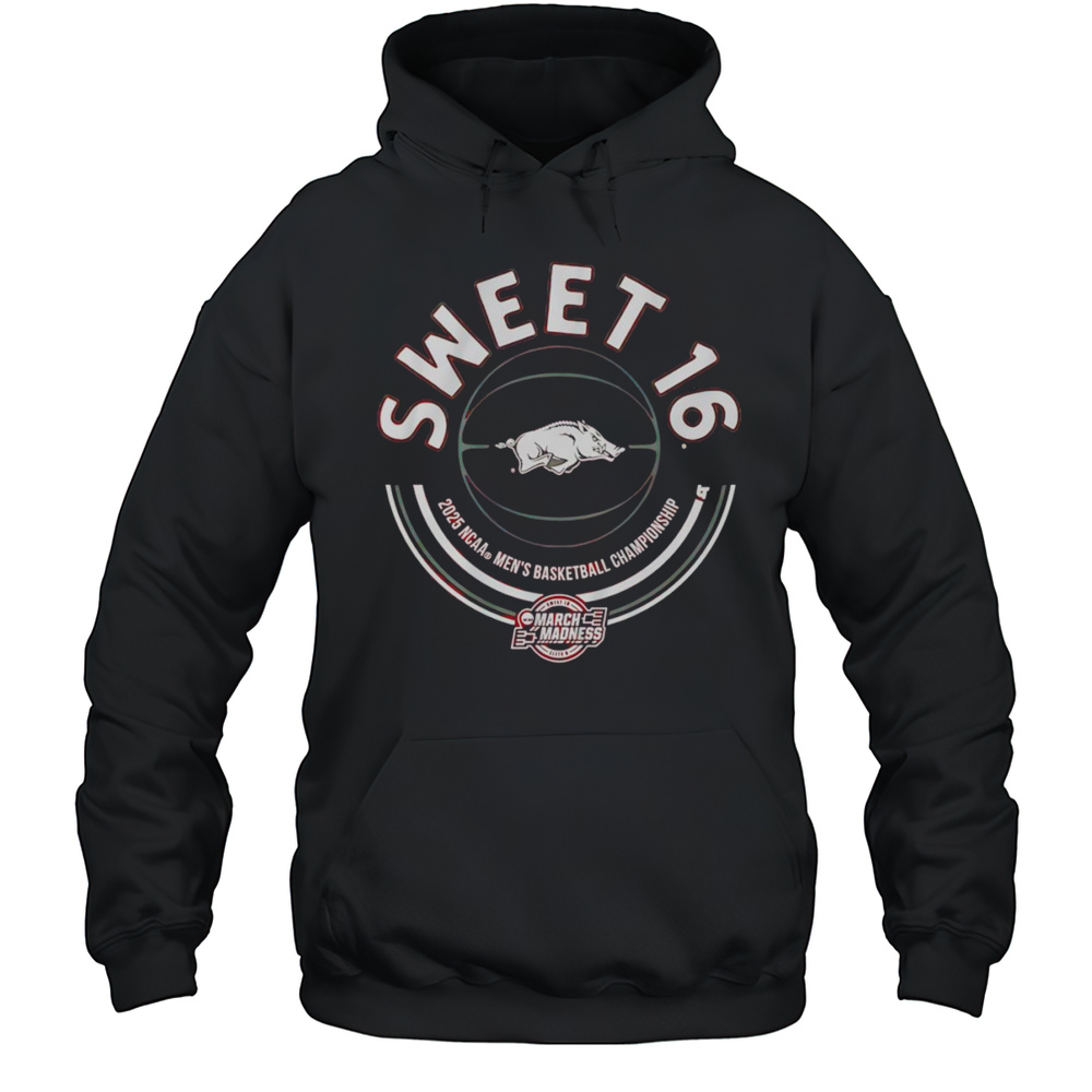 Arkansas Basketball 2025 Sweet Sixteen Shirt Unisex Hoodie