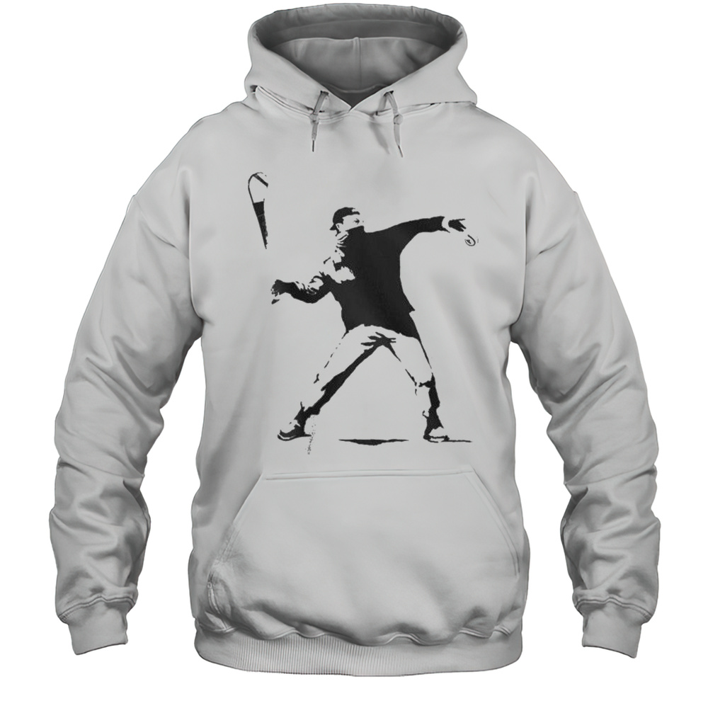 Banksy Hurler Waterford Whispers T-shirt Unisex Hoodie
