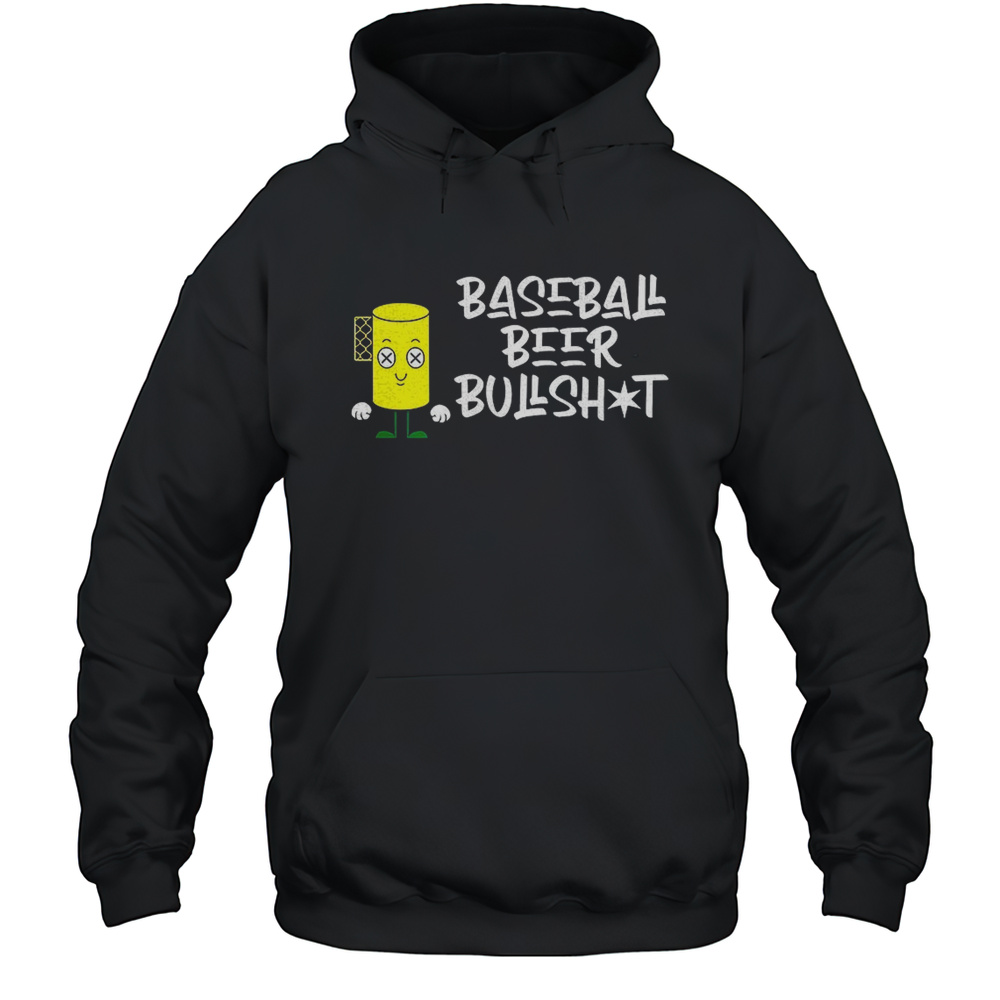 Baseball Beer Bullshot Cartoon Shirt Unisex Hoodie