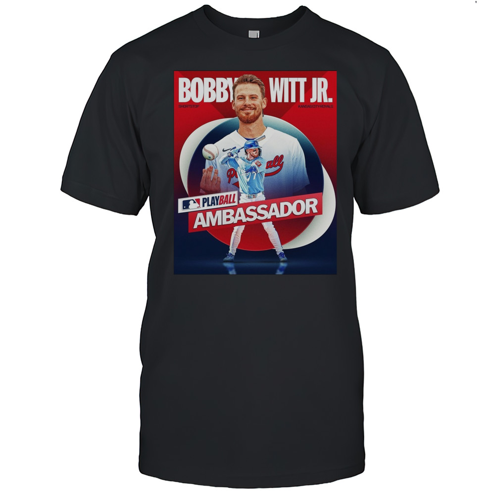 Bobby Witt Jr. Kansas City Royals MLB Playball Ambassador Shortstop Poster T-shirt