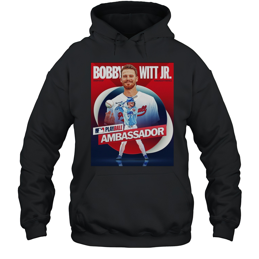 Bobby Witt Jr. Kansas City Royals MLB Playball Ambassador Shortstop Poster T-shirt Unisex Hoodie