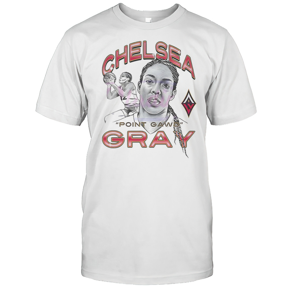 Chelsea Gray Las Vegas Aces Womens Basketball WNBA Poin Gawd Hand Drawn Portrait Shirt