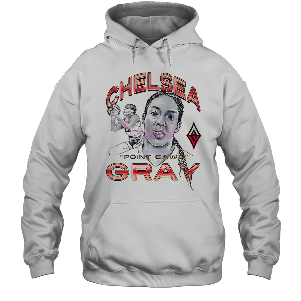 Chelsea Gray Las Vegas Aces Womens Basketball WNBA Poin Gawd Hand Drawn Portrait Shirt Unisex Hoodie