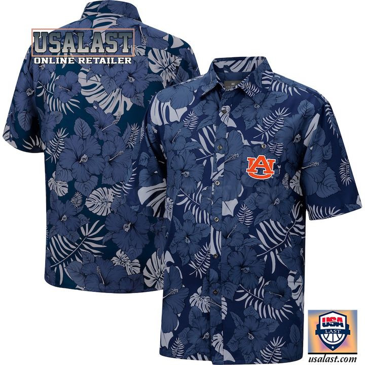 HOT Auburn Tigers Colosseum Navy Dude Camp Hawaiian Shirt