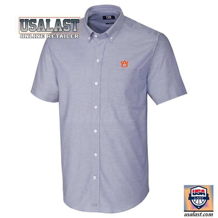 HOT Auburn Tigers Light Blue Short Sleeve Hawaiian Shirt