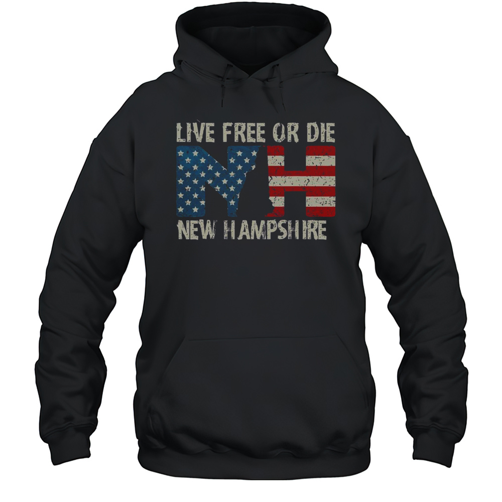 Hot New Hampshire Patriotic Live Free Or Die T-Shirt Unisex Hoodie