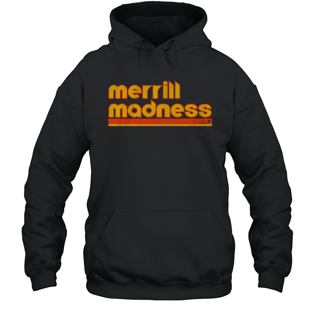 Jackson Merrill Merrill Madness Retro Text San Diego Padres Baseball MLB T-shirt Unisex Hoodie
