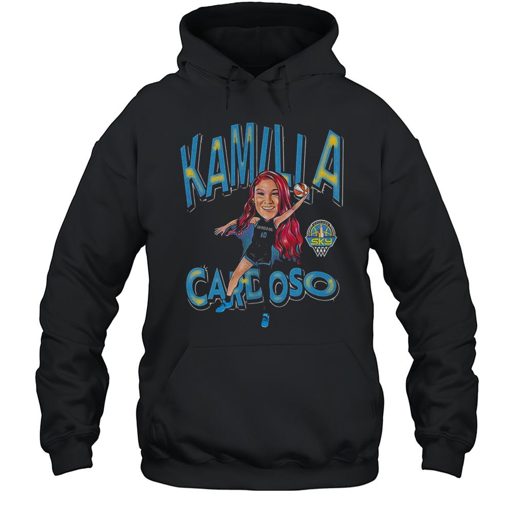 Kamila Cardoso Chicago Sky Womens Basketball WNBA Cartoon Shirt Unisex Hoodie