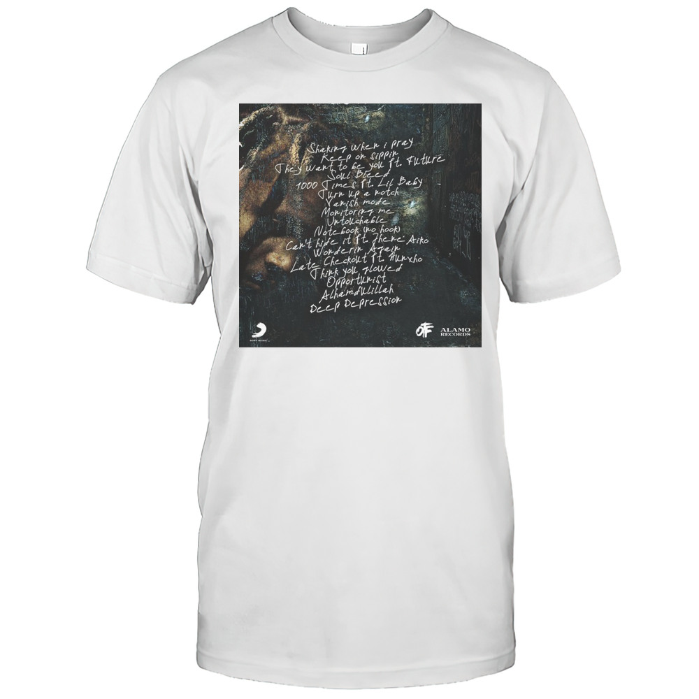 Lil Durk Shaking When I Pray Keep Or Sippin They Want To Be You Ft. Future Soul Bleed T-shirt