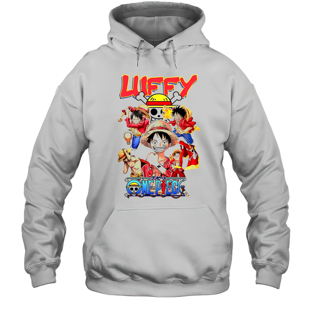 Luffy One Piece Cartoon Graphic Shirt Unisex Hoodie