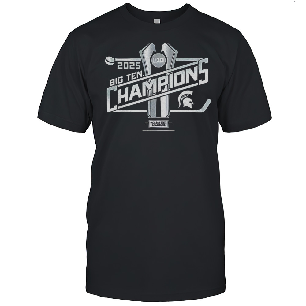 Michigan State Spartans 2025 Big Ten Mens Hockey Regular Season Champions Shirt