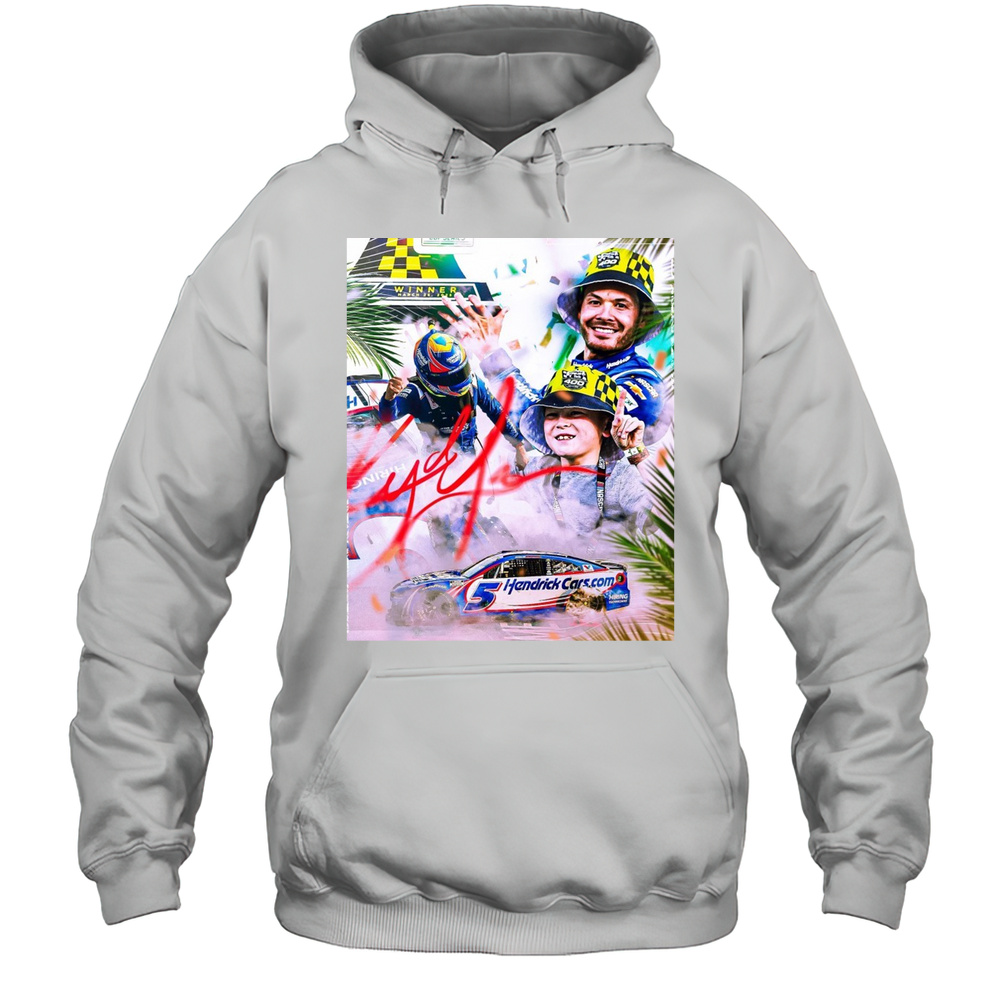 Nascar Kyle Larson Winner Homestead-Miami Speedway March 23 2025 Hendrickcars.com Signature Poster T-shirt Unisex Hoodie