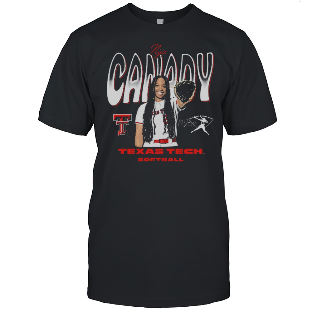 NiJaree Canady Texas Tech Red Raiders Softball Color Rush 2025 NCAA Big 12 Conference Signature T-shirt