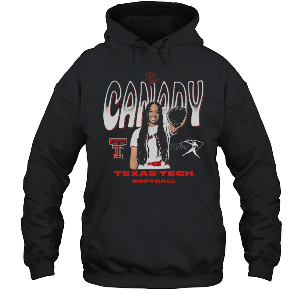 NiJaree Canady Texas Tech Red Raiders Softball Color Rush 2025 NCAA Big 12 Conference Signature T-shirt Unisex Hoodie