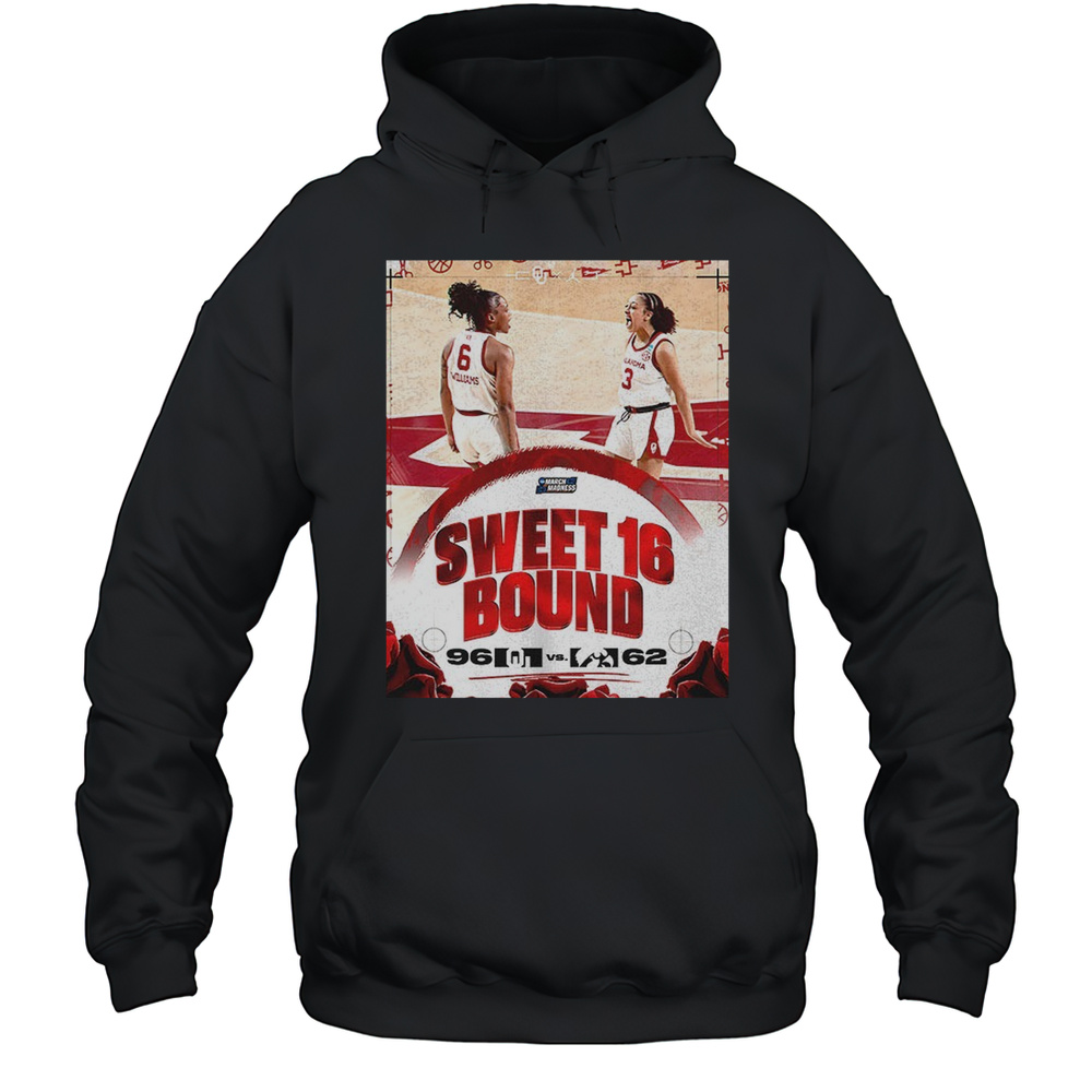 Oklahoma Sooners Womens Basketball Sweet 16 Victory Shirt Unisex Hoodie
