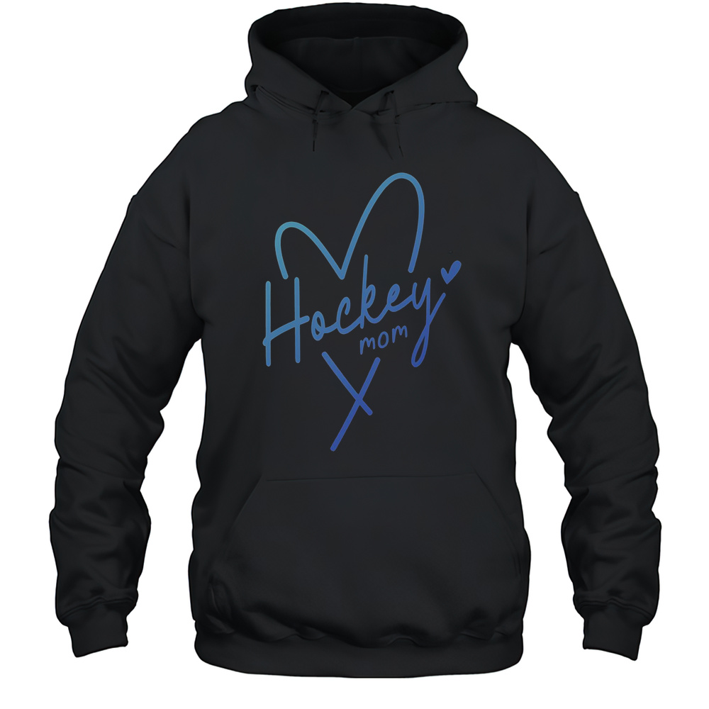 Pretty Hockey Mom Heart T-Shirt Unisex Hoodie