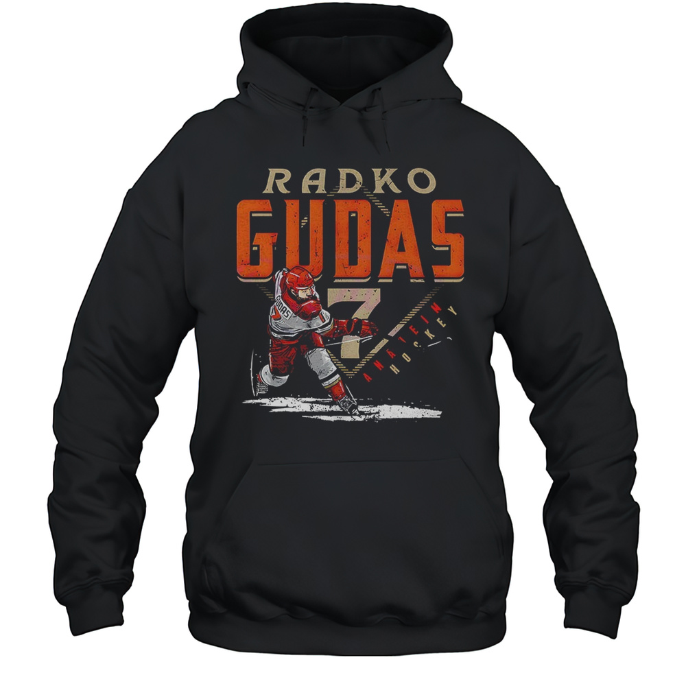 Radko Gudas 7 Anaheim Ducks NHL Hockey Player Graphic Shirt Unisex Hoodie
