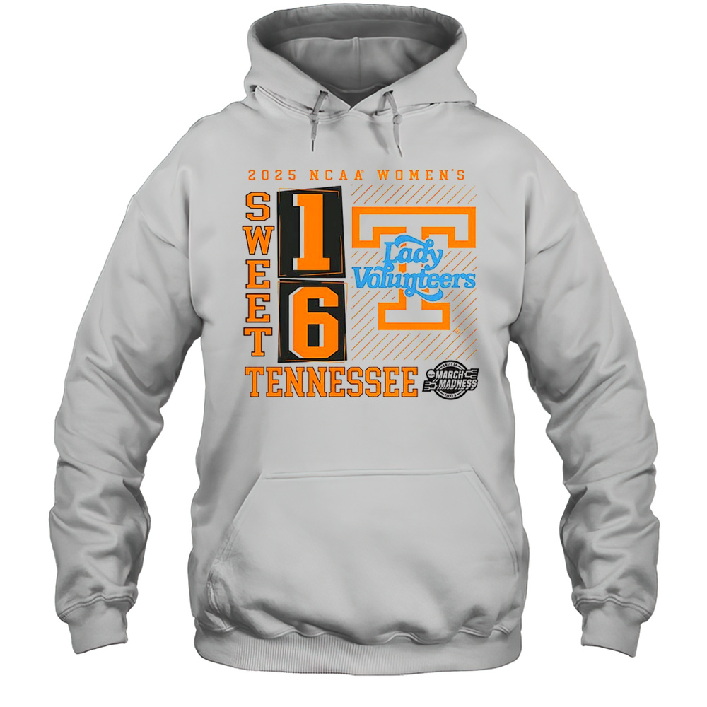 Tennessee Volunteers 2025 NCAA Womens Basketball Tournament March Madness Sweet 16 No Look Pass Shirt Unisex Hoodie