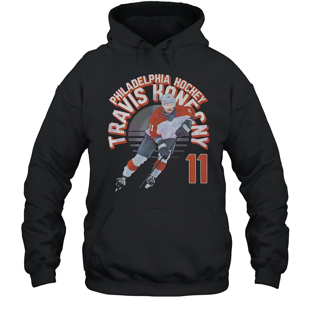 Travis Konecny 11 Philadelphia Flyers NHL Hockey Player Graphic Shirt Unisex Hoodie