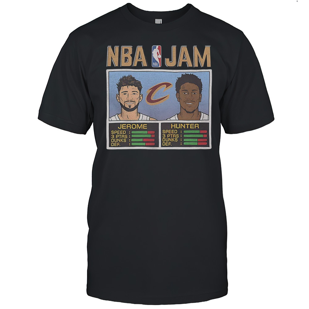 Ty Jerome And DeAndre Hunter Cleveland Cavaliers NBA Jam Shirt