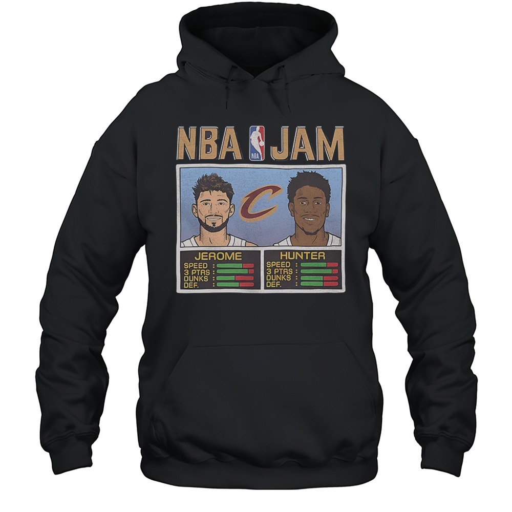 Ty Jerome And DeAndre Hunter Cleveland Cavaliers NBA Jam Shirt Unisex Hoodie