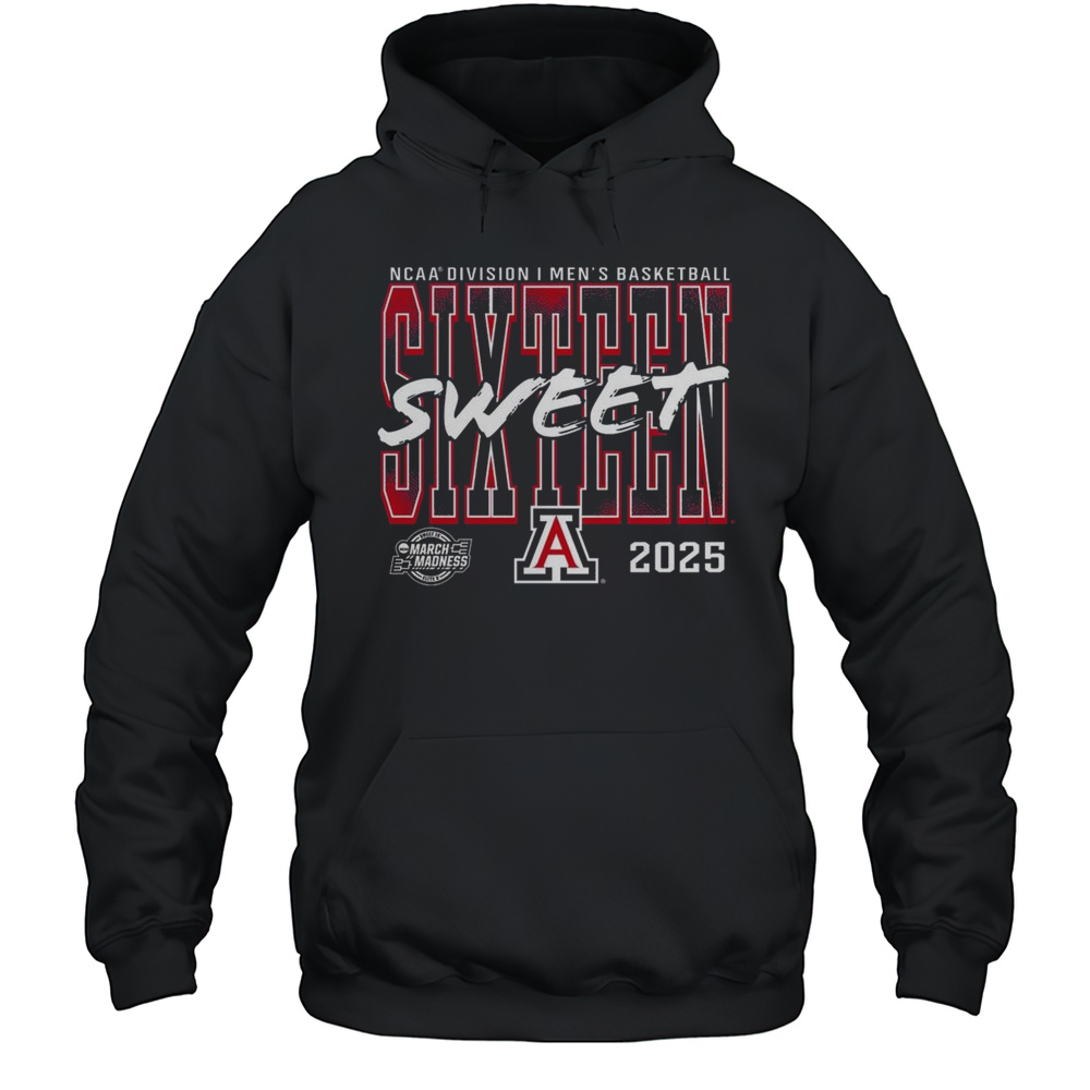 Arizona Wildcats 2025 NCAA Mens Basketball Tournament March Madness Sweet 16 Shirt Unisex Hoodie