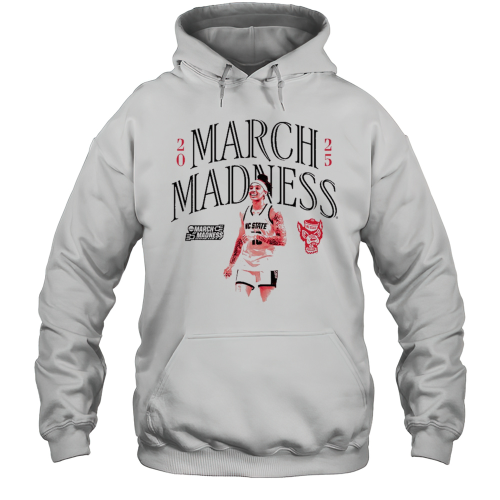 Aziaha James NC State Wolfpack Basketball 2025 March Madness Graphic T-shirt Unisex Hoodie