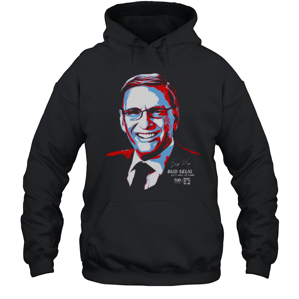Bud Selig Commissioner 2017 Hall Of Fame National Baseball Signature Painting T-shirt Unisex Hoodie