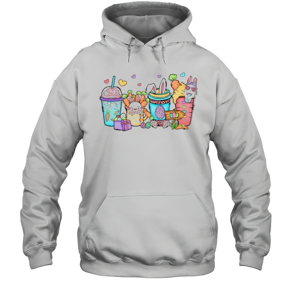 Easter Day Coffee Latte Cute Bunny Easter Shirt Unisex Hoodie
