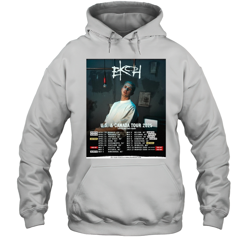 Ekoh U.S. And Canada Tour 2025 Supporting Chris Webby Fast 4 20 Denver Co 4 21 Durango Co T-shirt Unisex Hoodie