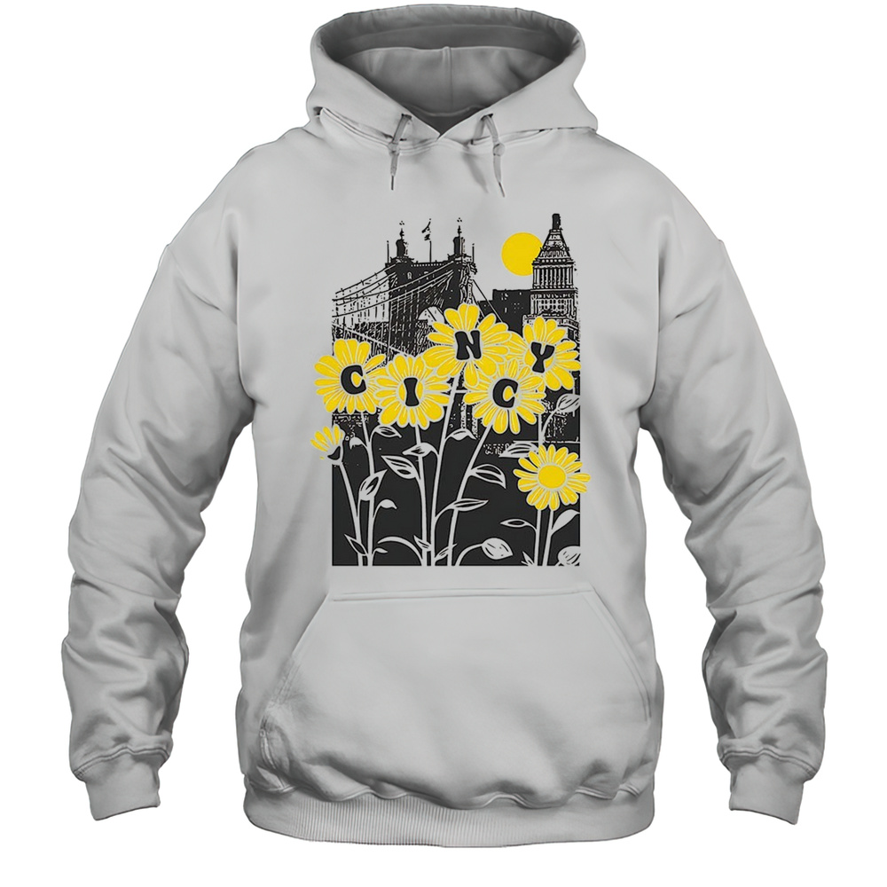 Flowers Roebling Bridge Vintage Shirt Unisex Hoodie