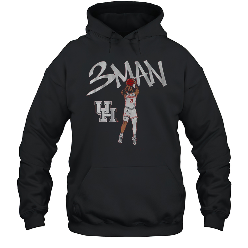 Houston Cougars Basketball Emanuel Sharp 3MAN NCAA Tournament Big 12 Conference T-shirt Unisex Hoodie