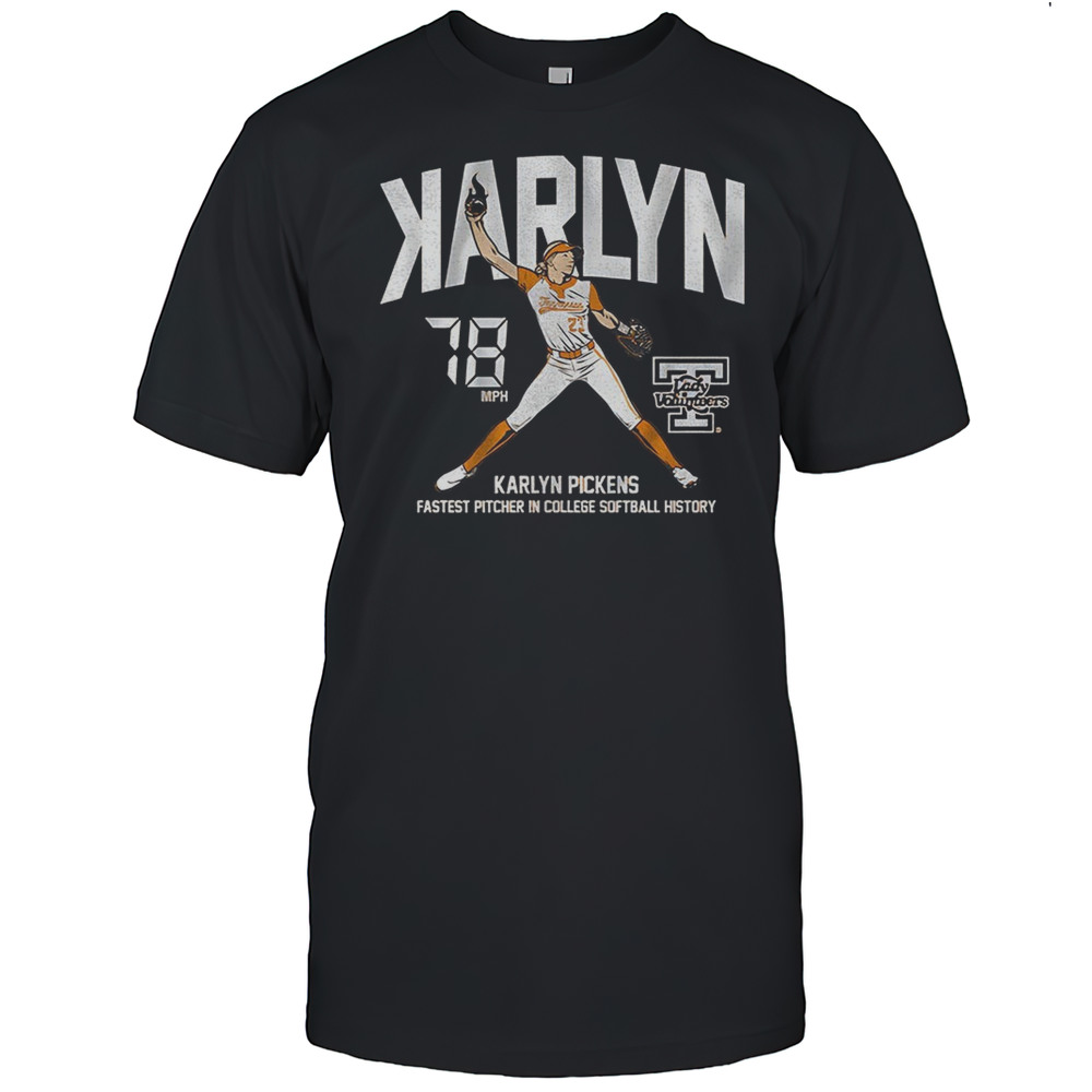 Karlyn Pickens Tennessee Lady Volunteers Softball Backwards K Vintage Shirt