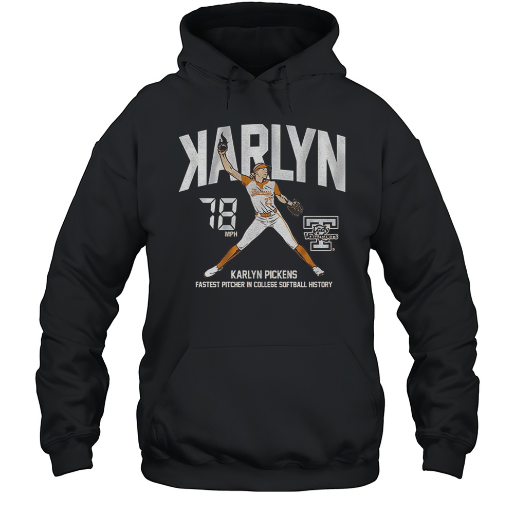 Karlyn Pickens Tennessee Lady Volunteers Softball Backwards K Vintage Shirt Unisex Hoodie