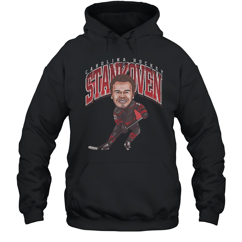 Logan Stankoven Carolina Hurricanes NHL Hockey Cartoon Vintage Shirt Unisex Hoodie