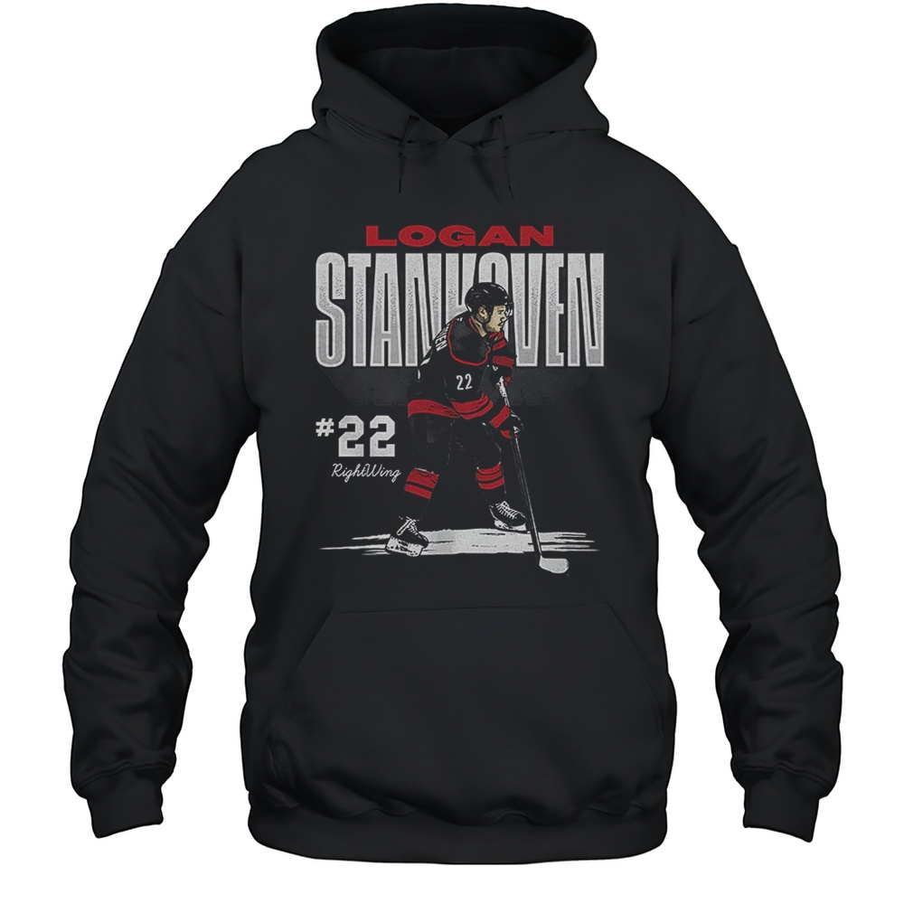 Logan Stankoven Carolina Hurricanes NHL Hockey Poster Vintage Shirt Unisex Hoodie