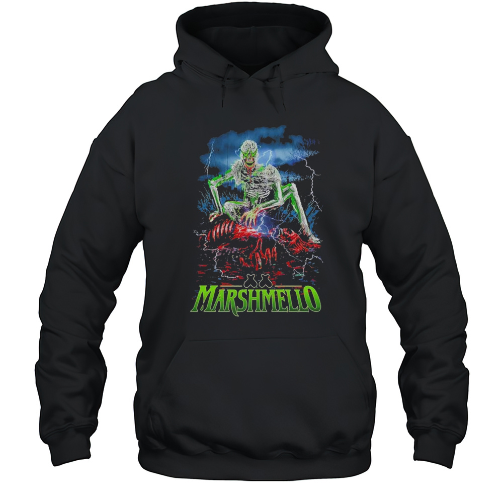 Marshmello Zombie Monster Skeleton T-shirt Unisex Hoodie