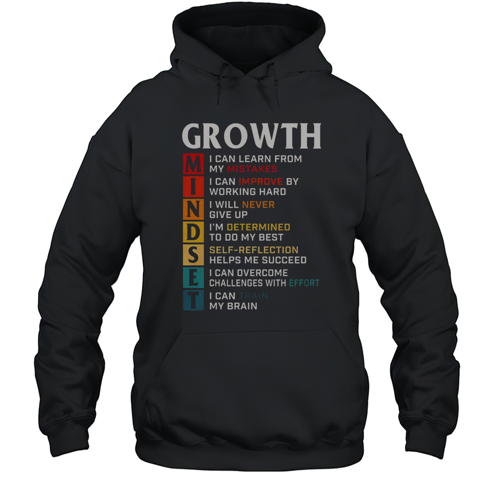 Official Growth Mindset Definition Motivational Quote Inspiration T-Shirt Unisex Hoodie