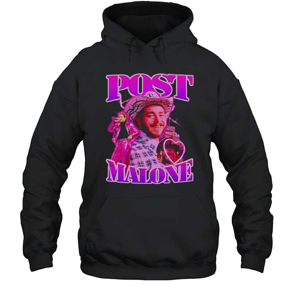 Post Malone Pink Shirt Unisex Hoodie