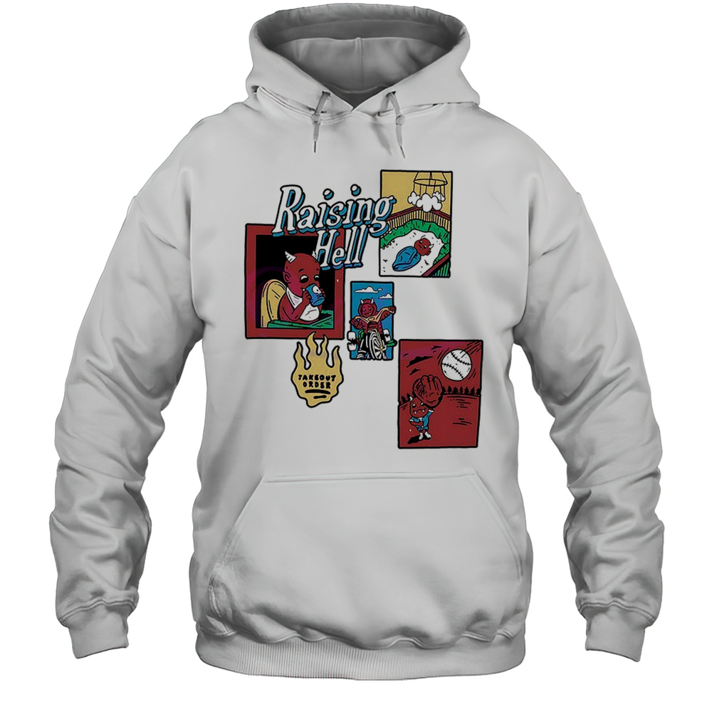 Raising Hell Cartoon Funny Shirt Unisex Hoodie