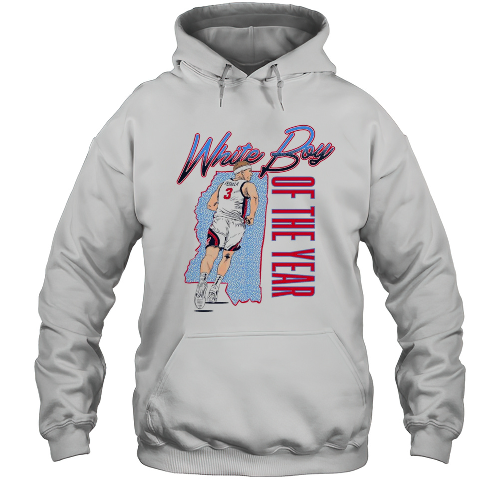 Sean Pedulla White Boy Of The Year Ole Miss Rebels Basketball Southeastern Conference 2025 Painting T-shirt Unisex Hoodie
