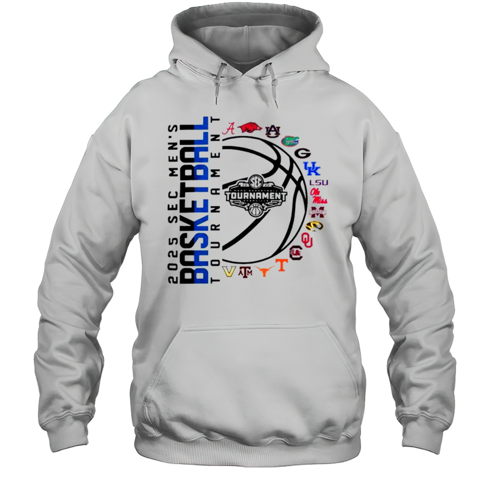 SEC 2025 Mens Basketball Tournament 16 Team Shirt Unisex Hoodie