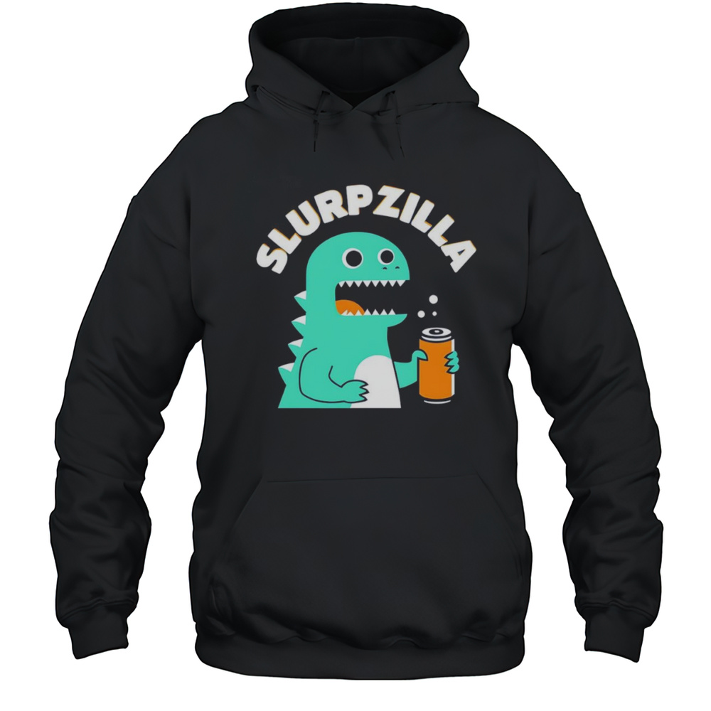 Slurp Zilla Godzilla Drinking Beer Shirt Unisex Hoodie