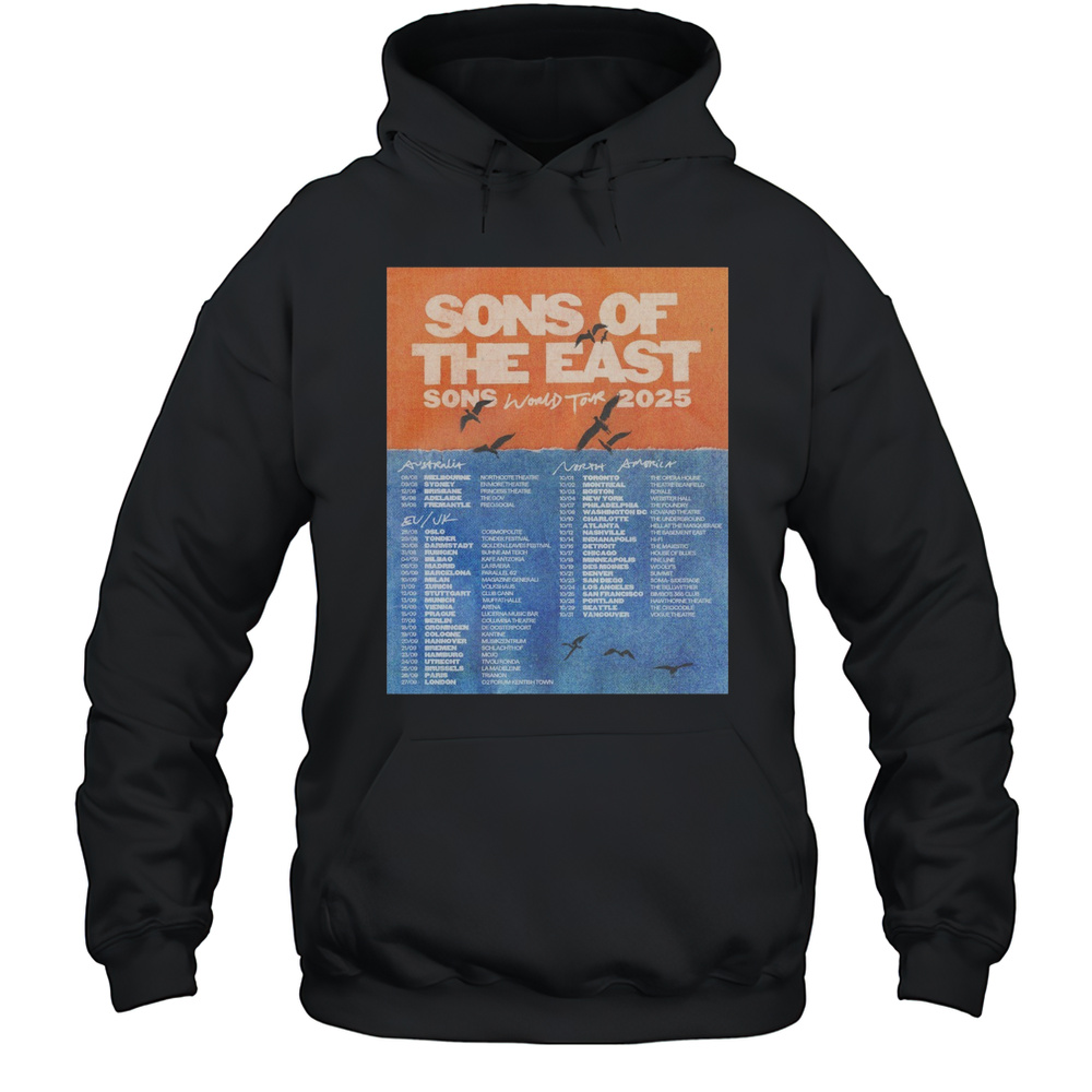 Sons Of The East Sons World Tour 2025 Australia EU UK North America T-shirt Unisex Hoodie