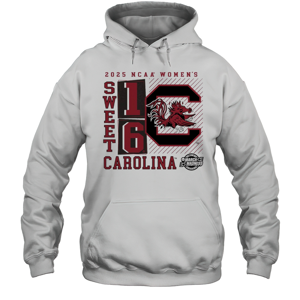 South Carolina Gamecocks NCAA Womens Basketball Tournament March Madness Sweet 16 Elite 8 No Look Pass 2025 T-shirt Unisex Hoodie