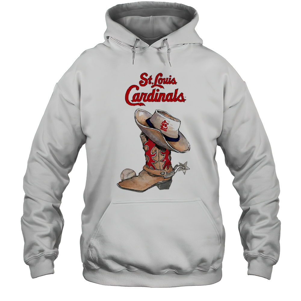 St. Louis Cardinals Cowboy Boot Shirt Unisex Hoodie
