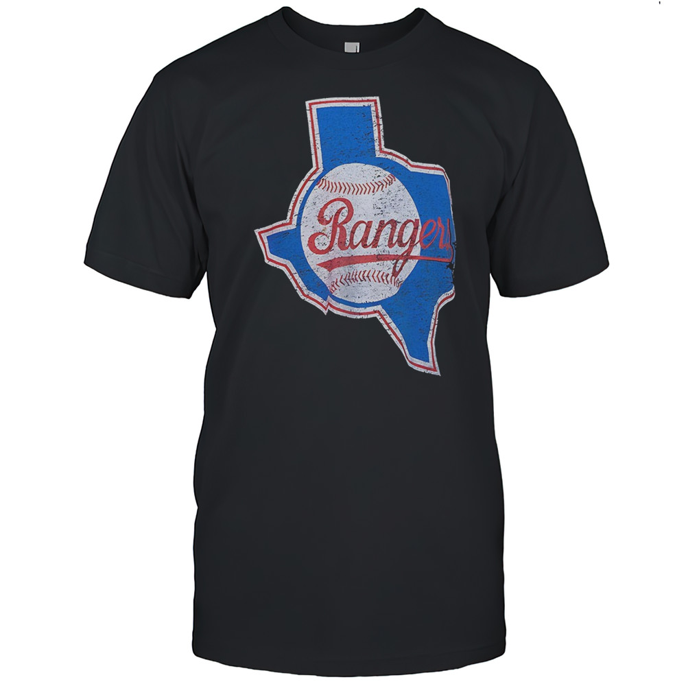 Texas Ranger Baseball Map Shirt