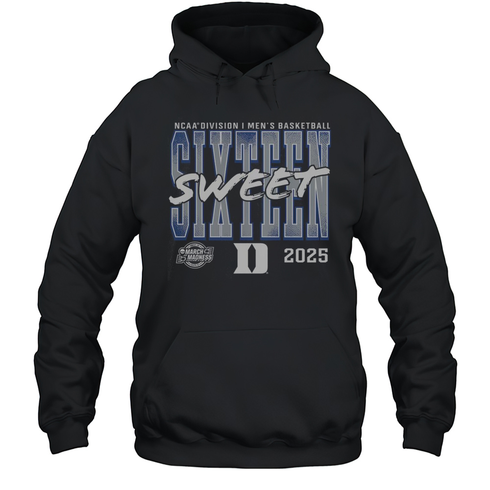 Top Duke Blue Devils 2025 NCAA Mens Basketball Tournament March Madness Sweet 16 T-Shirt Unisex Hoodie