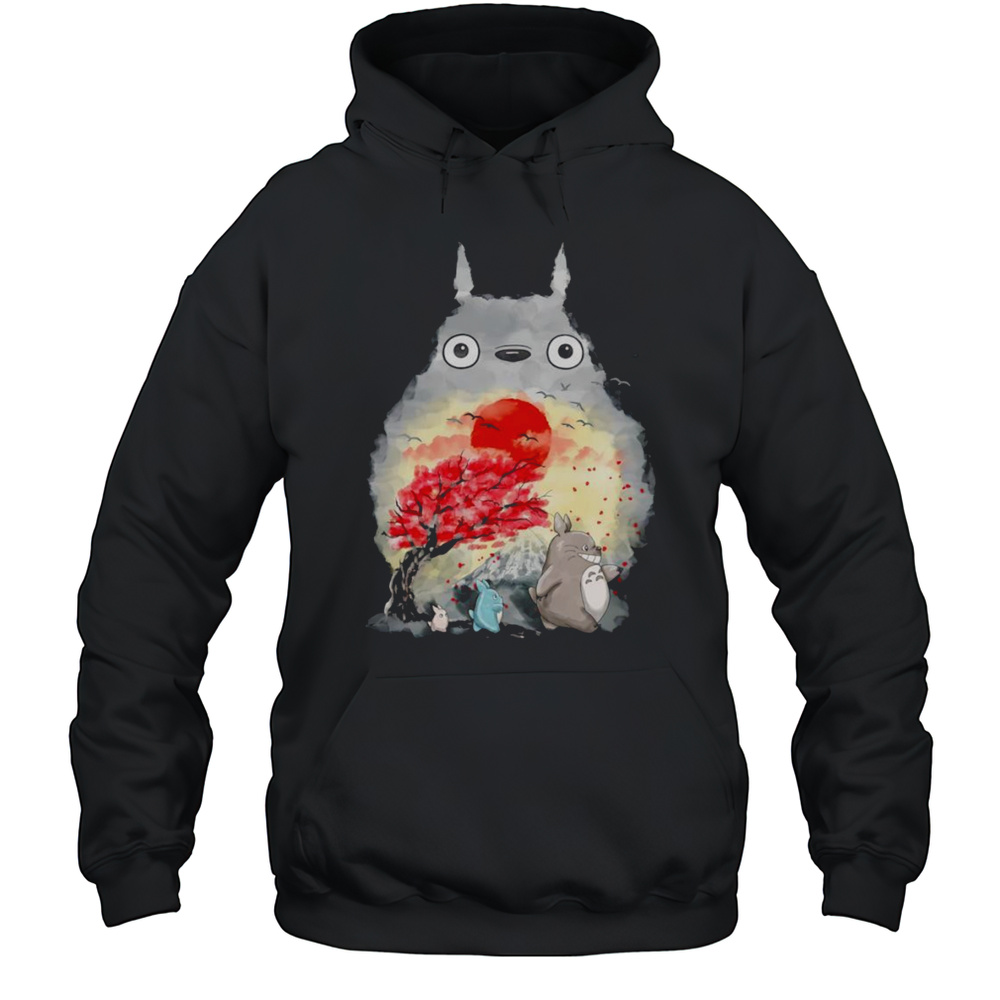 Totoro Japan Cherry Blossom Shirt Unisex Hoodie