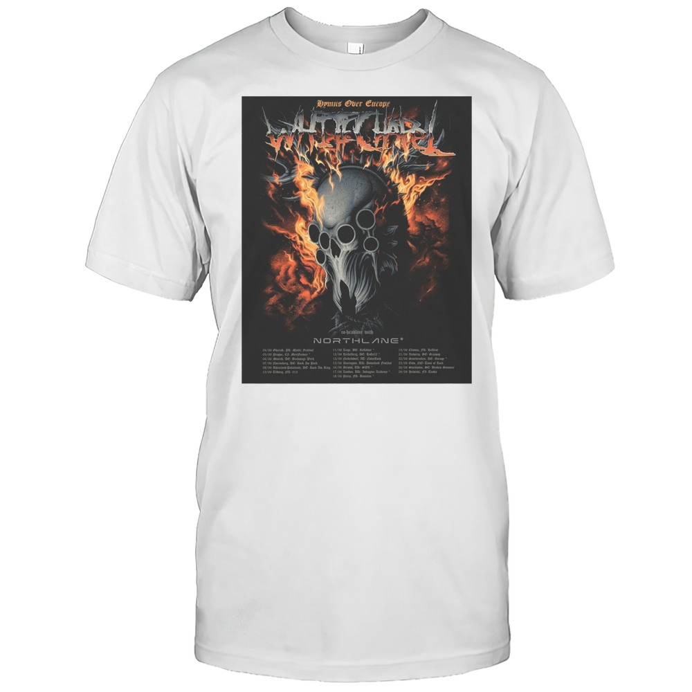 Whitechapel Hymns Over Europe Tour 2025 Co-Headline With Northlane June 04 Gdask PL Mram Festival T-shirt